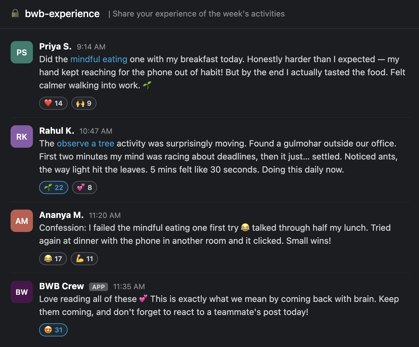 Experience thread replies in Slack